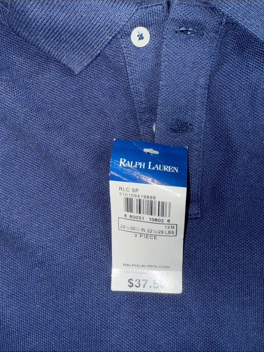 🐎 NWT Ralph Lauren Navy Polo Dress with Pink Pony